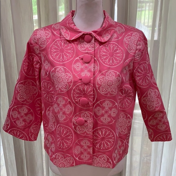SilkLand Petites Crop Jacket Like New PM VIBRANT!! - Picture 1 of 5